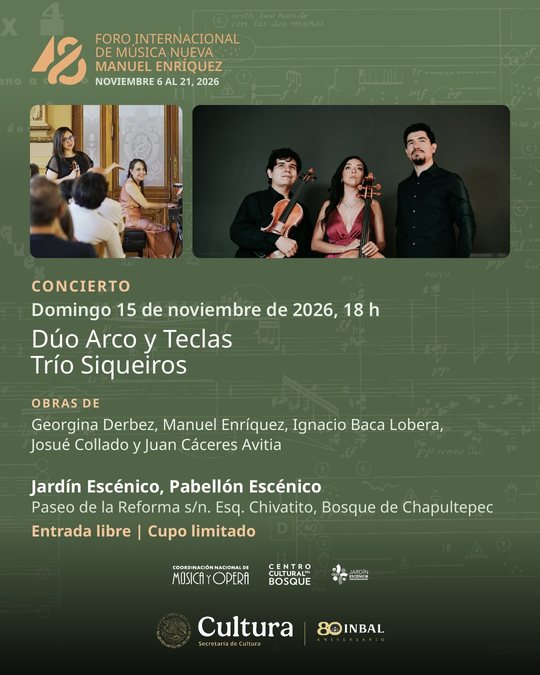 Postal: Dúo Arco y Teclas / Trío Siqueiros
