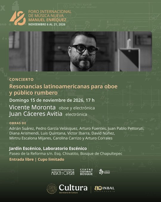 Postal: Vicente Moronta, oboe