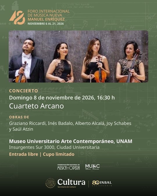 Postal: Cuarteto Arcano