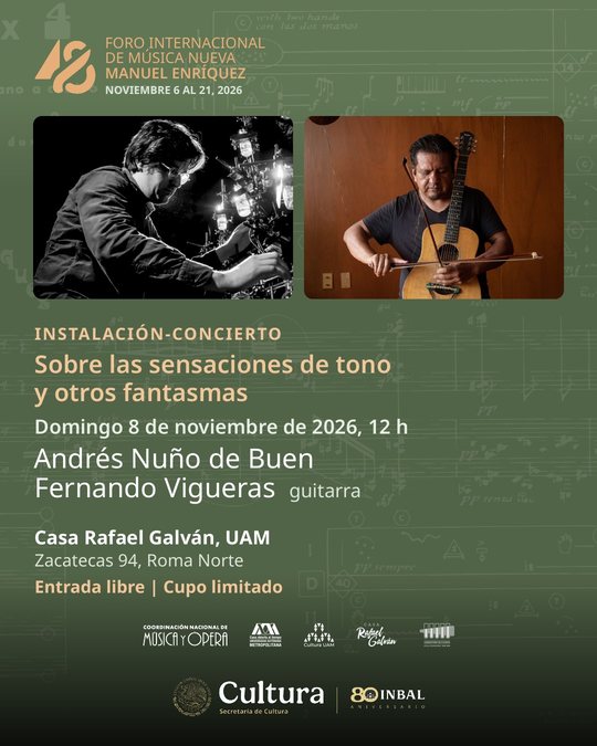 Postal: Instalación sonora: Nuño de Buen / Vigueras