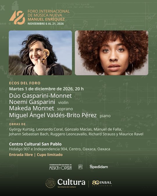 Postal: Oaxaca: Dúo Gasparini-Monnet