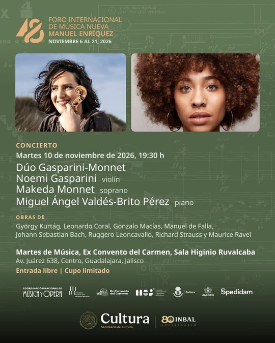 Postal: Guadalajara: Dúo Gasparini-Monnet