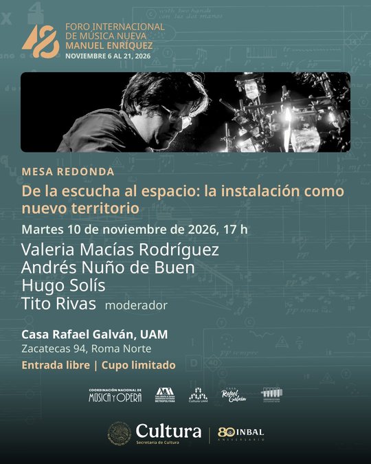 Postal: Mesa redonda «De la escucha al espacio: la instalación como nuevo territorio»