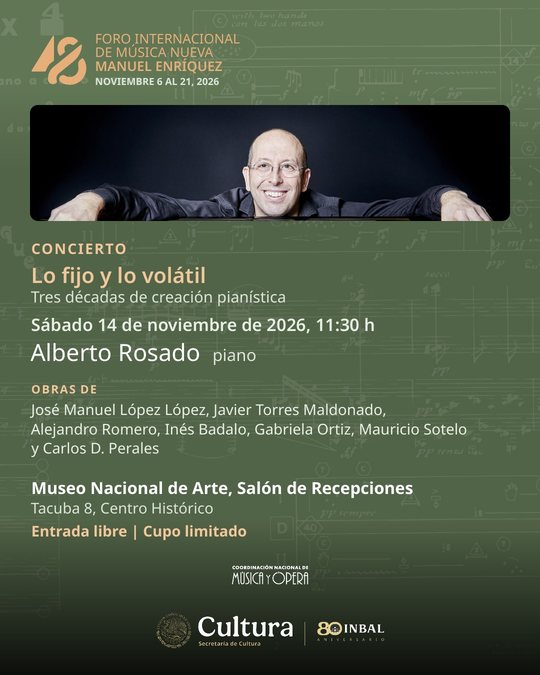 Postal: Alberto Rosado, piano