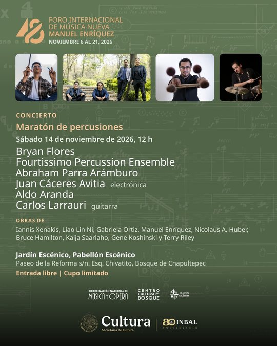 Postal: Maratón de percusiones