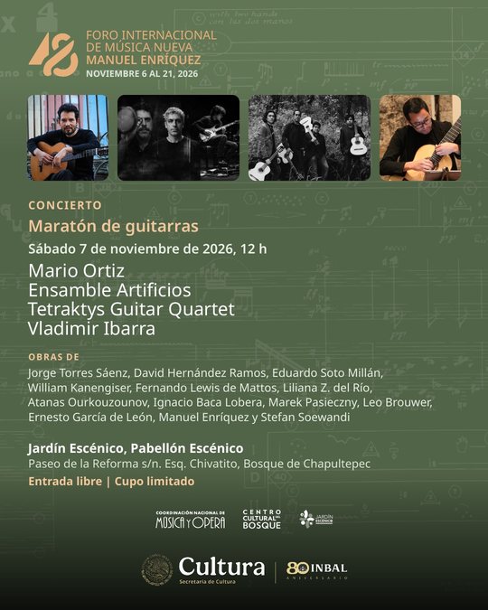 Postal: Maratón de guitarras